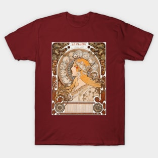 Alphonse Mucha Zodiaque La Plume T-Shirt